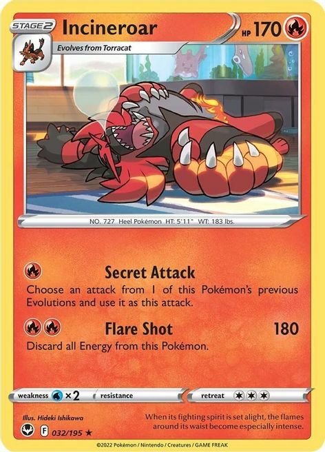 Incineroar Card Front