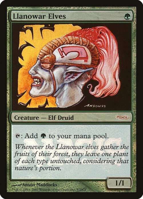 Llanowar Elves Card Front