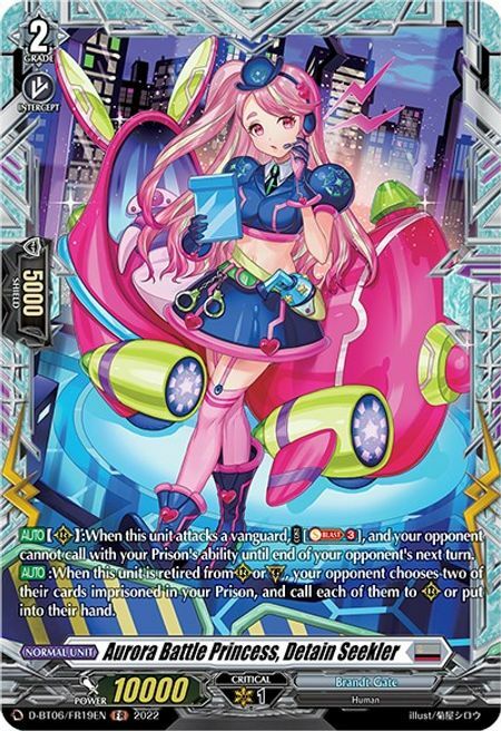 Aurora Battle Princess, Detain Seekler Card Front