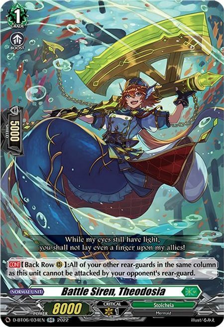 Battle Siren, Theodosia Card Front