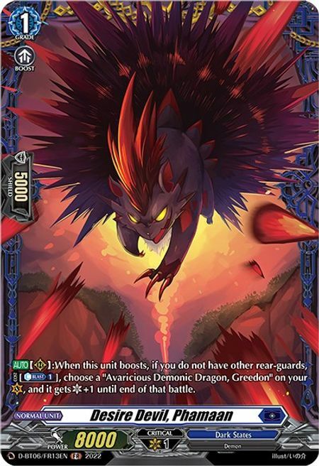 Desire Devil, Phamaan [D Format] Card Front