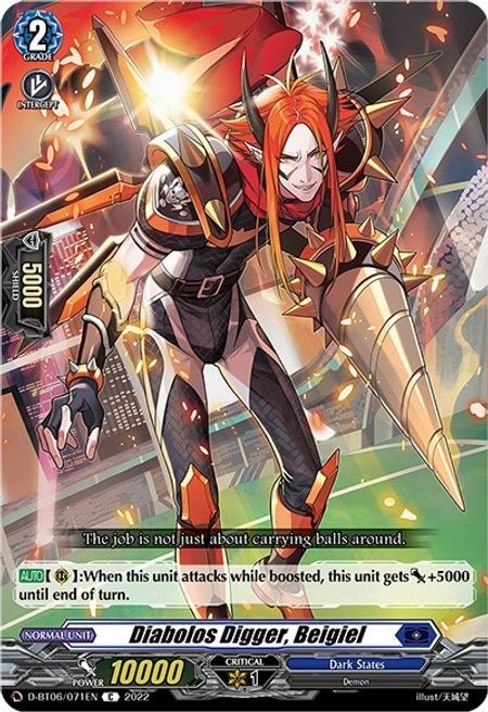 Diabolos Digger, Beigiel Card Front