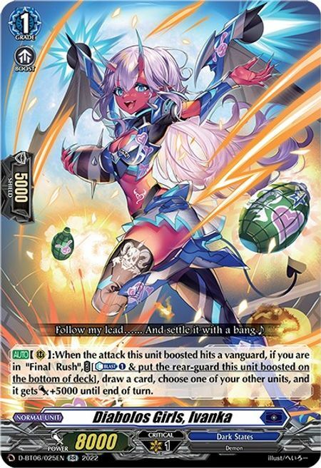 Diabolos Girls, Ivanka [D Format] Card Front