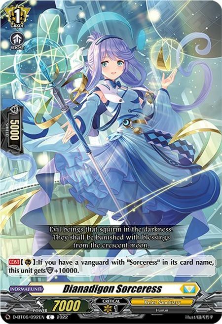 Dianadigon Sorceress Card Front