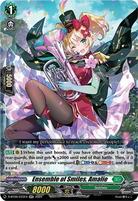 Ensemble of Smiles, Amalie [D Format] Card Front