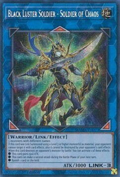 Black Luster Soldier - Soldier of Chaos Card Front