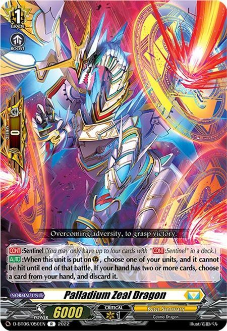 Palladium Zeal Dragon Card Front