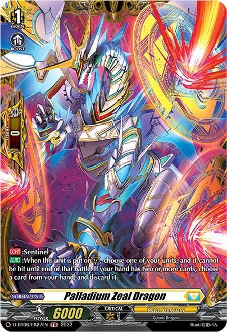 Palladium Zeal Dragon Card Front