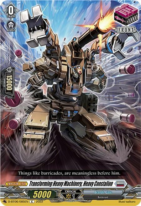 Transforming Heavy Machinery, Heavy Constalion [D Format] Card Front