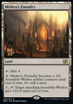 Mishra's Foundry Card Front