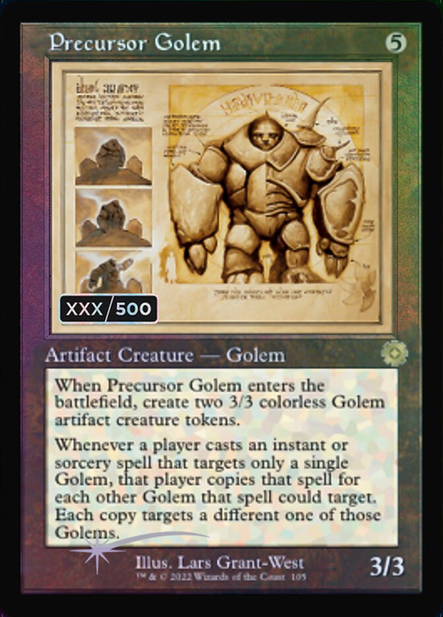 Precursor Golem Card Front