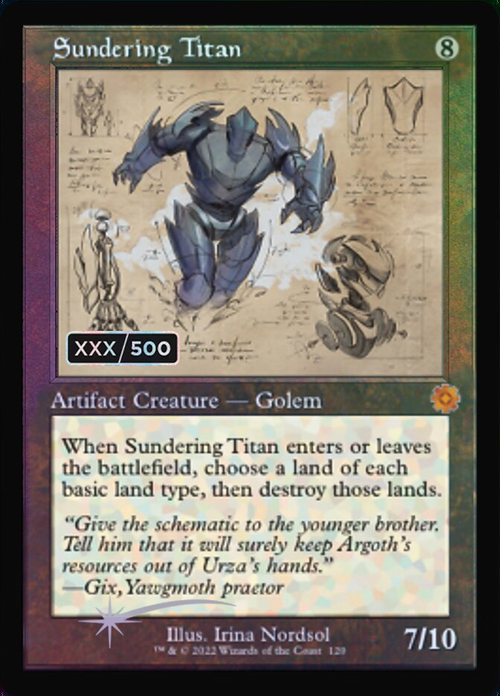 Sundering Titan Card Front