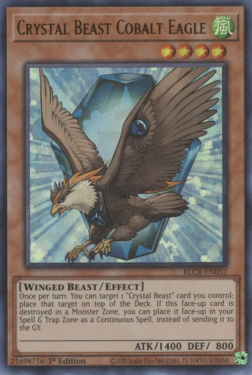 Crystal Beast Cobalt Eagle Card Front