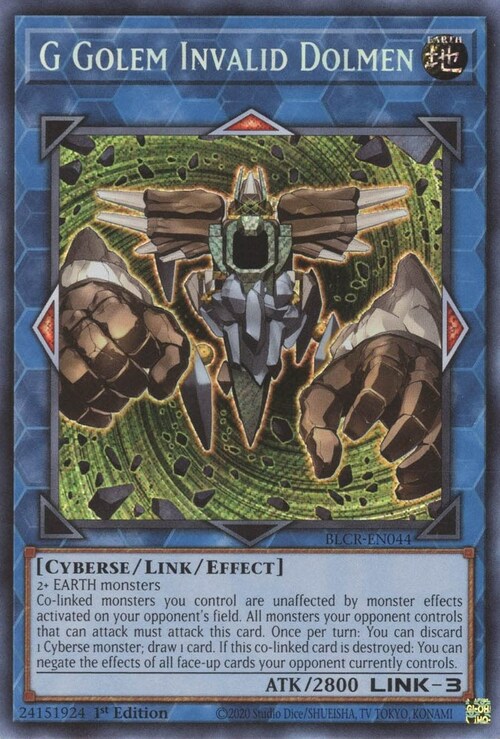 G Golem Invalid Dolmen Card Front