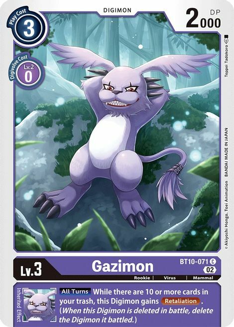 Gazimon Card Front