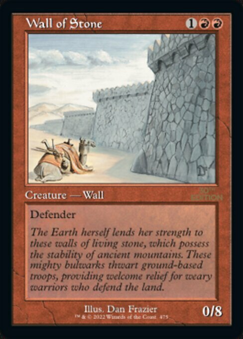 Wall of Stone Card Front