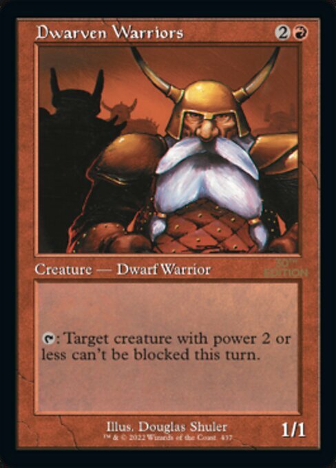 Dwarven Warriors Card Front