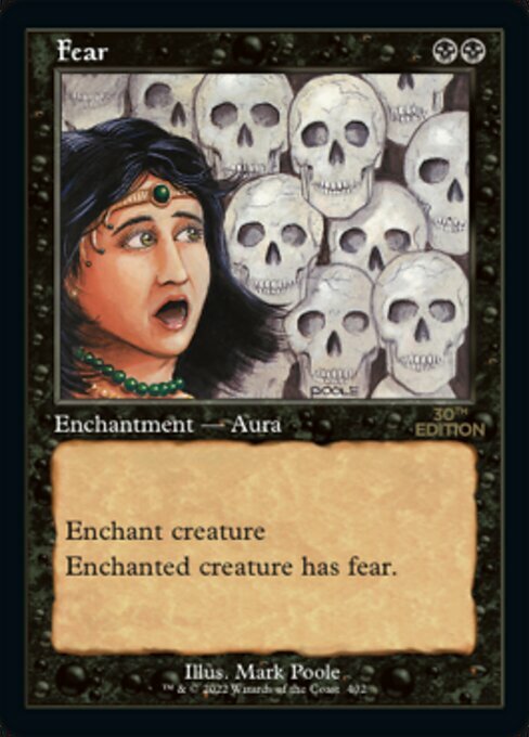 Fear Card Front