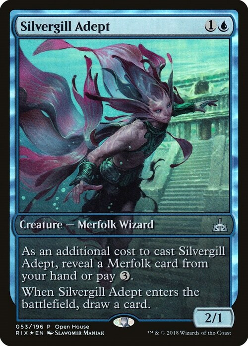 Silvergill Adept Card Front