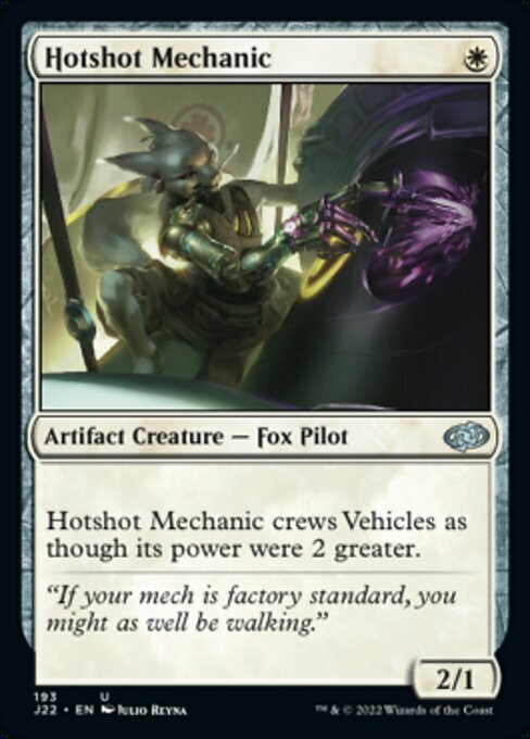 Hotshot Mechanic Card Front