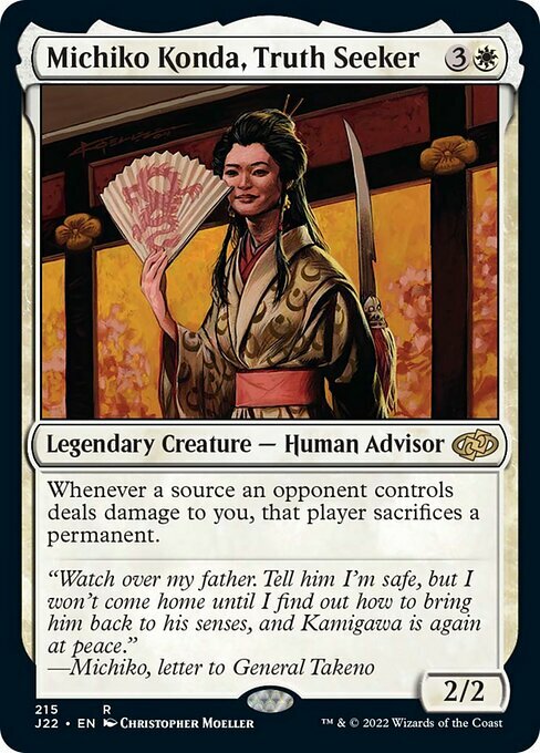 Michiko Konda, Truth Seeker Card Front