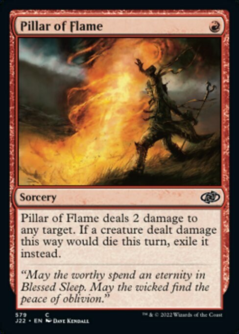 Pillar of Flame Card Front