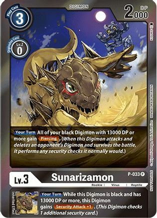 Sunarizamon Card Front