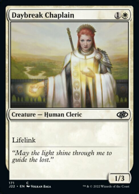 Daybreak Chaplain Card Front