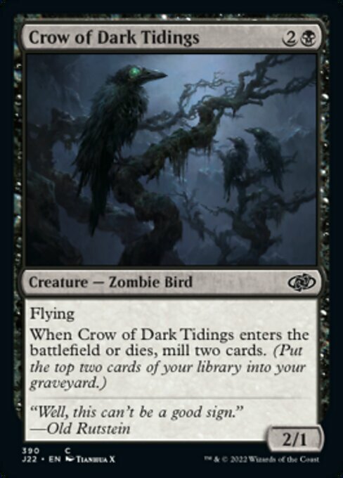 Crow of Dark Tidings Card Front