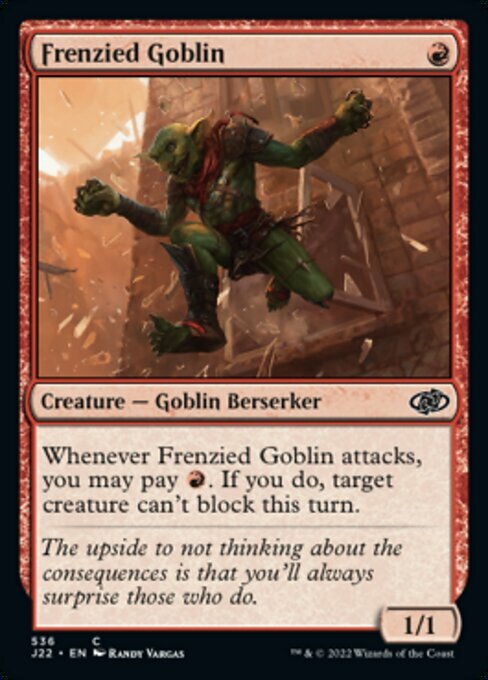 Frenzied Goblin Card Front