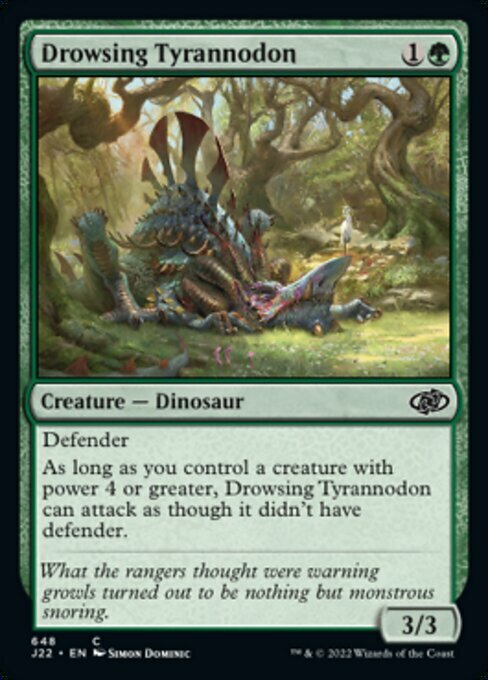 Drowsing Tyrannodon Card Front