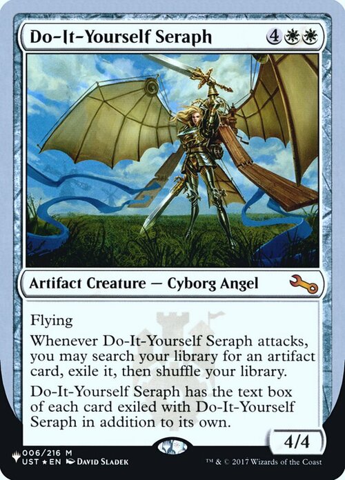 Do-It-Yourself Seraph Card Front