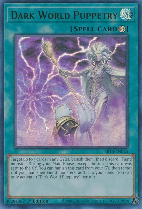 Dark World Puppetry Card Front