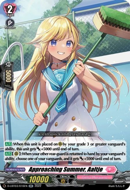 Approaching Summer, Aaltje [D Format] Card Front