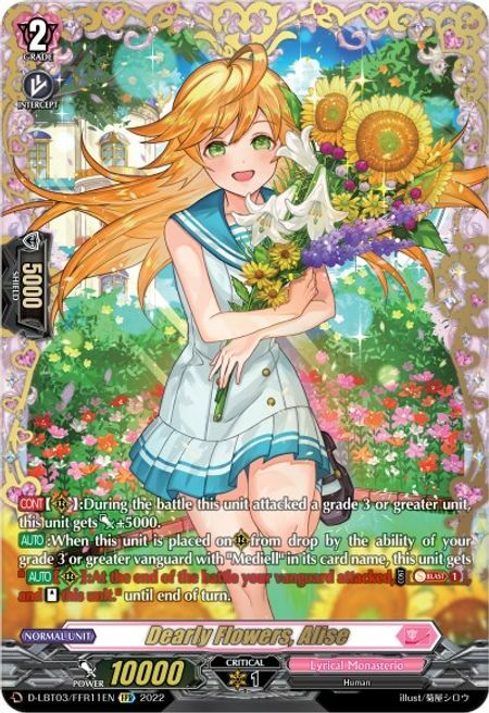 Dearly Flowers, Alise [D Format] Card Front