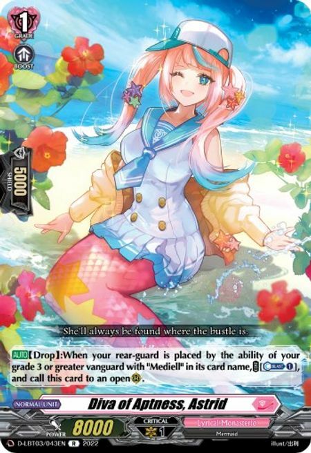 Diva of Aptness, Astrid [D Format] Card Front