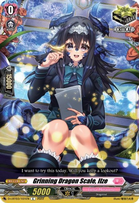 Grinning Dragon Scale, Ilze [D Format] Card Front