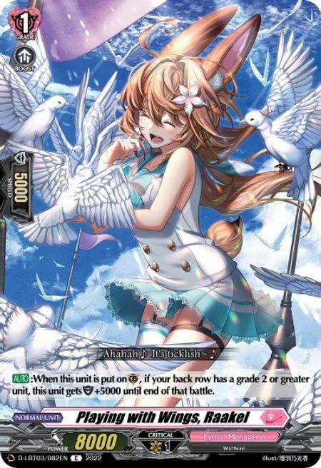 Playing with Wings, Raakel [D Format] Card Front