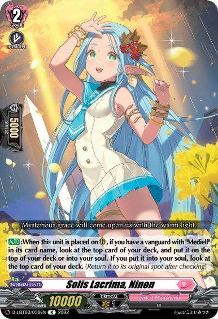 Solis Lacrima, Ninon [D Format] Card Front