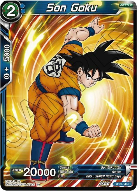 Son Goku Card Front