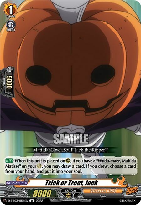 Trick or Treat, Jack [D Format] Card Front