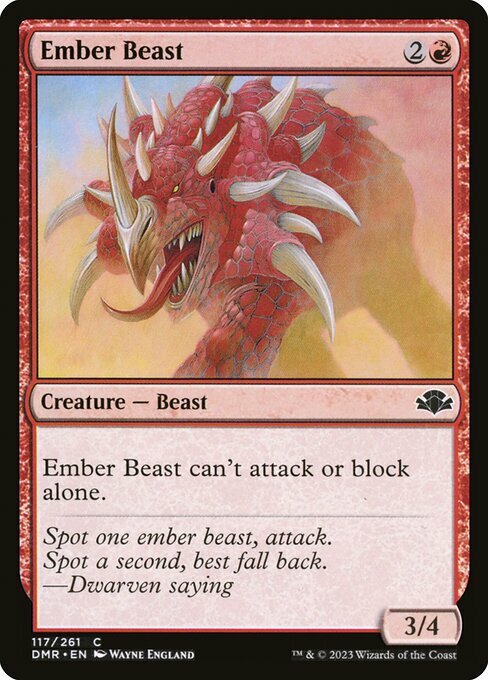 Ember Beast Card Front