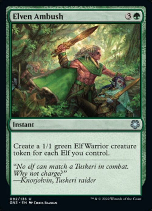 Elven Ambush Card Front