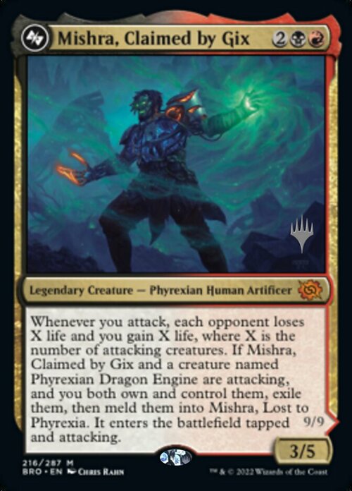 Mishra, Claimed by Gix // Mishra, Lost to Phyrexia Card Front