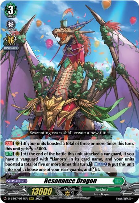 Resonance Dragon Card Front