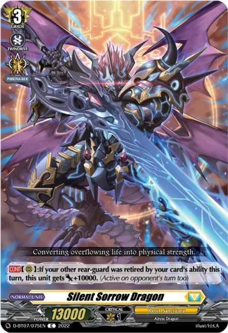 Silent Sorrow Dragon [D Format] Card Front