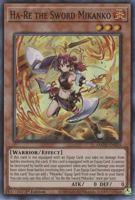 Ha-Re the Sword Mikanko Card Front