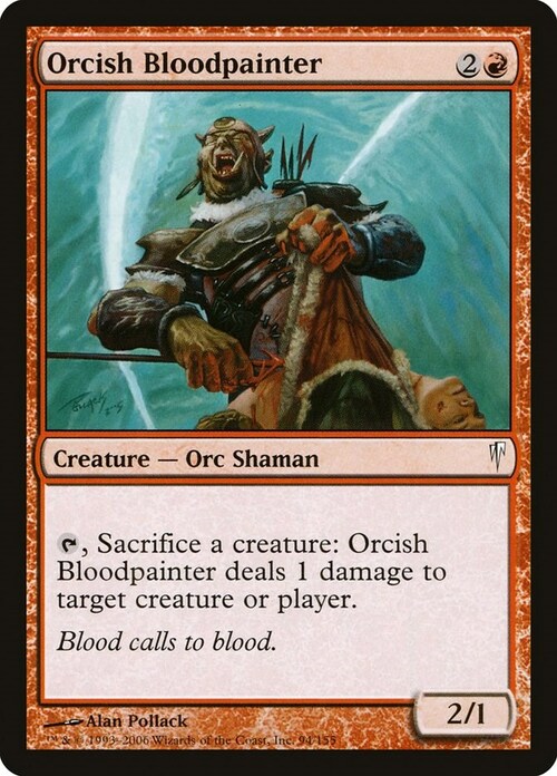 Orcish Bloodpainter Card Front