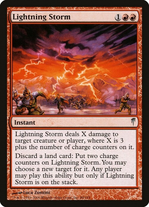 Lightning Storm Card Front