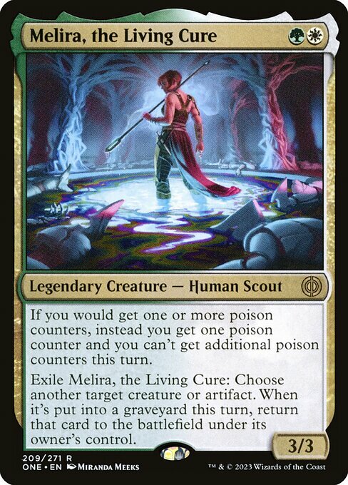 Melira, the Living Cure Card Front